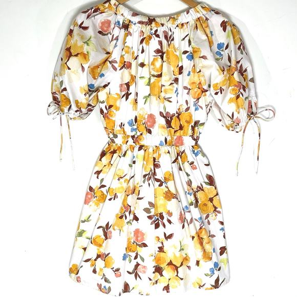 ABERCROMBIE & FITCH Women’s Floral Puff Sleeve Mini Babydoll Dress - Picture 5 of 5